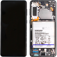 Samsung G996B Galaxy S21 Plus Display mit Rahmen und Akku Schwarz