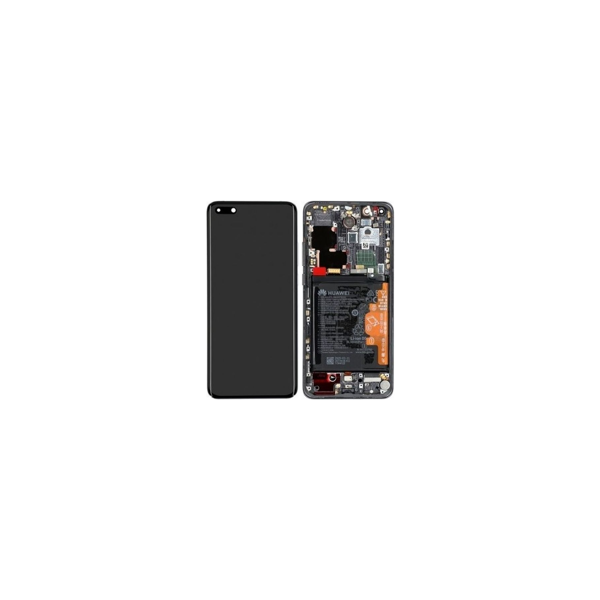 Huawei Mate 40 Pro Display with frame and battery black