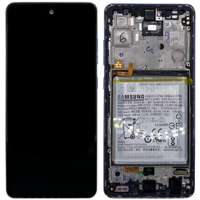 Samsung A525F / A526B Galaxy A52 Display with frame and battery violet