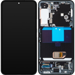 Samsung S901B Galaxy S22 Display mit Rahmen Grau