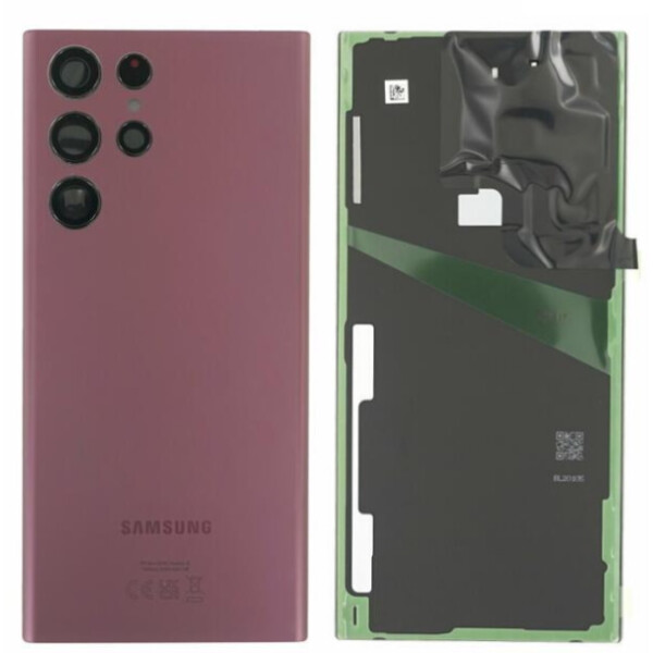 Samsung S908B Galaxy S22 Ultra Backcover Akkudeckel Burgundy