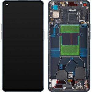 Oppo Reno6 5G Display mit Rahmen Schwarz