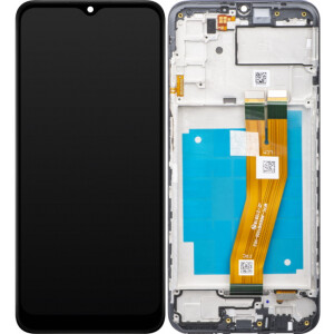 Samsung A037F Galaxy A03s Display mit Rahmen Schwarz (non...