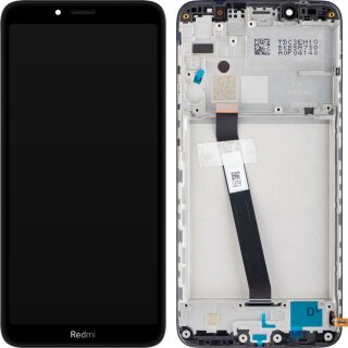 Xiaomi Redmi 7A Display mit Rahmen Schwarz (Matte)