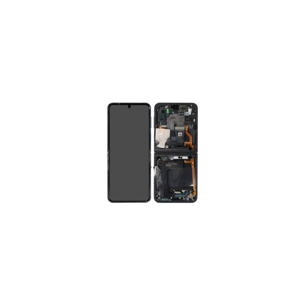 Samsung F721B Galaxy Z Flip4 Display mit Rahmen Grau