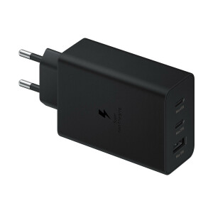Samsung Wall Charger 65W, 1x USB / 2x Type-C Black EP-T6530NBEGEU Blister
