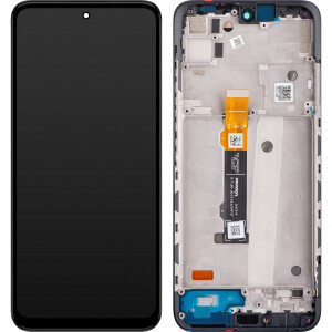 Motorola XT2169 Moto G71 Display mit Rahmen Schwarz