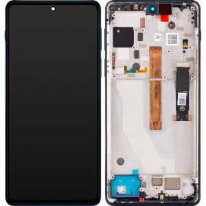 Motorola Edge 20 Pro Display with frame midnight blue