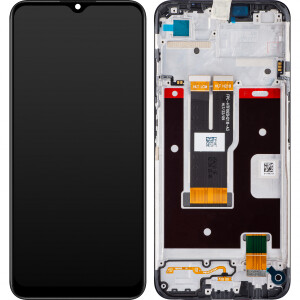 Realme C31 Display mit Rahmen Schwarz