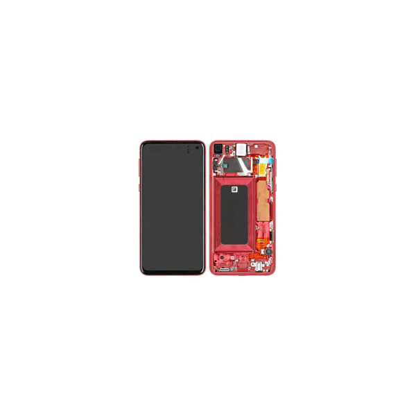 Samsung G970F Galaxy S10e Display mit Rahmen Rot