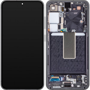 Samsung S911B Galaxy S23 Display mit Rahmen Schwarz