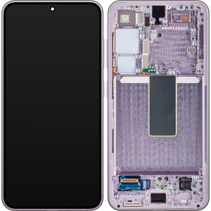 Samsung S911B Galaxy S23 Display with frame lavender