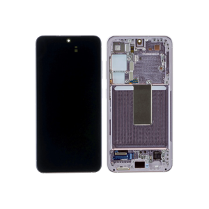 Samsung S911B Galaxy S23 Display mit Rahmen Lavender