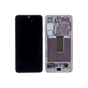 Samsung S911B Galaxy S23 Display mit Rahmen Pink