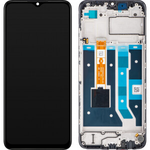 Oppo A17 Display mit Rahmen Schwarz