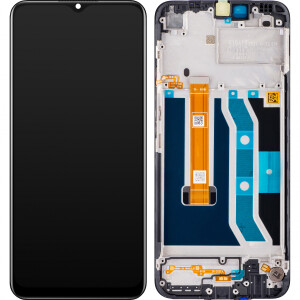 Realme C21Y Display mit Rahmen Schwarz