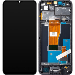 Realme C30 / Narzo 50i Prime Display mit Rahmen Schwarz