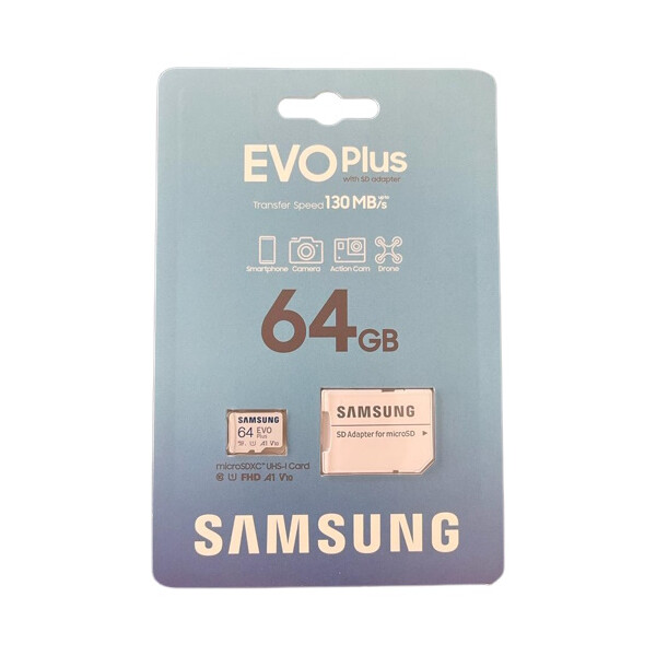 Samsung Micro-SD 64GB Evo Plus inkl. Adapter Blister