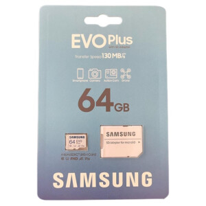 Samsung Micro-SD 64GB Evo Plus incl. Adapter, Blister