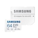 Samsung Micro-SD 64GB Evo Plus inkl. Adapter, Blister