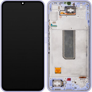 Samsung A346B Galaxy A34 Display mit Rahmen Violett