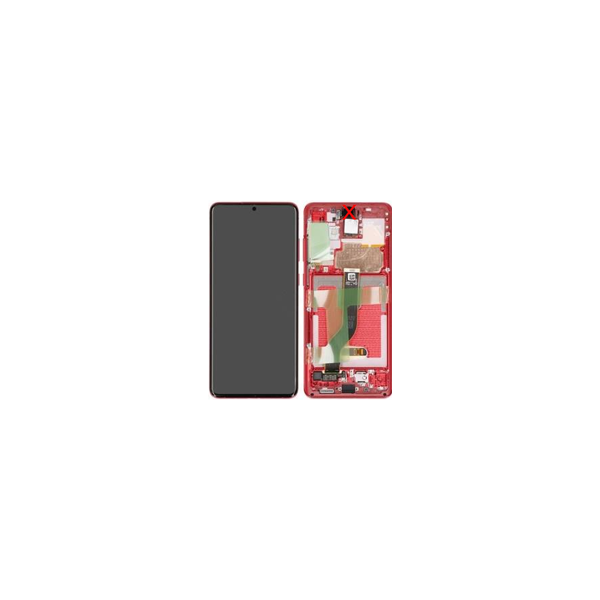 Samsung G985F / G986B Galaxy S20 Plus Display mit Rahmen (ohne Front Kamera) Rot