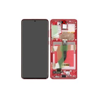 Samsung G985F / G986B Galaxy S20 Plus Display with frame (excl. cam) red