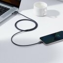 Baseus Crystal Shine lightning to USB-A 2.4A 2m data cable black, blister