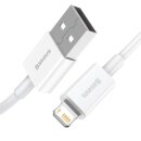 Baseus Superior Series Lightning zu USB-A 2.4A 1.5m Daten Kabel Weiß, Blister
