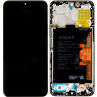 Honor 90 Lite / X8a Display with frame and battery midnight black