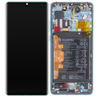 Huawei P30 Pro Display with frame and battery aurora blue