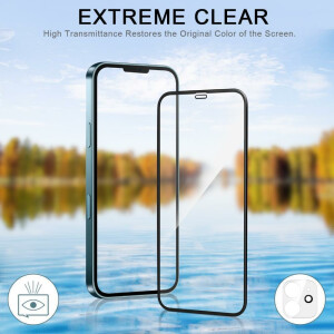 Tempered Glas Premium 2.5D für iPhone 15