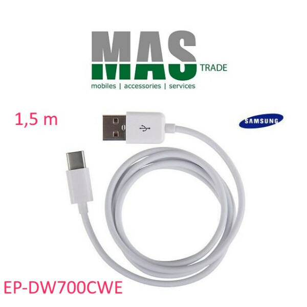 Samsung USB Typ-A auf Typ-C Daten Kabel Weiß 1.5m EP-DW700CWE Bulk