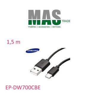Samsung USB Typ-A auf Typ-C Daten Kabel Schwarz 1.5m EP-DW700CBE Bulk