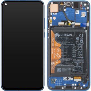 Huawei Honor View 20 Display mit Rahmen und Akku Blau