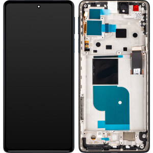 Motorola Edge 30 Pro Display mit Rahmen Schwarz / Blau
