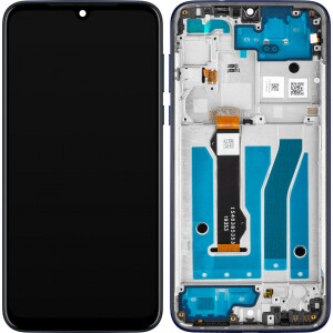 Motorola Moto G8 Plus Display with frame blue