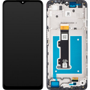 Motorola Moto E22 / E22i Display mit Rahmen Schwarz