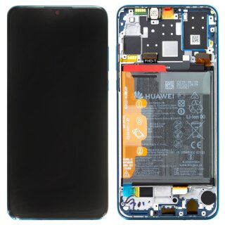 Huawei P30 Lite New Edition (MAR-LX1B) Display mit Rahmen und Akku Blau