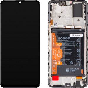 Honor X7 Display with frame and battery black