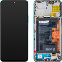 Honor 90 Lite / X8a Display mit Rahmen und Akku Blau