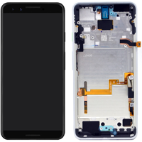 Google Pixel 3 Display mit Rahmen Weiß (Clearly White)