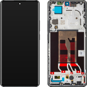 Oppo Reno10 Pro Display with frame silvery grey