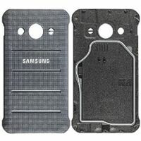 Samsung G388F Galaxy Xcover 3 Backcover Akkudeckel Chrom Silber