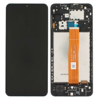 Display with frame black for Samsung A125F Galaxy A12