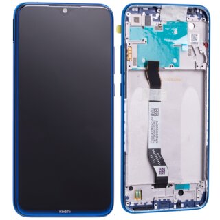 Xiaomi Redmi Note 8 / Note 8 (2021) Display with frame neptune blue