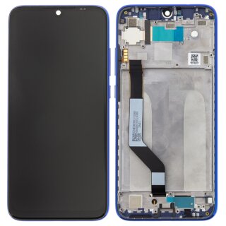 Xiaomi Redmi Note 7 / Note 7 Pro Display mit Rahmen Blau