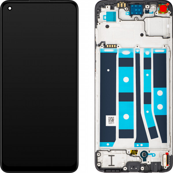 Oppo A78 4G Display mit Rahmen Schwarz