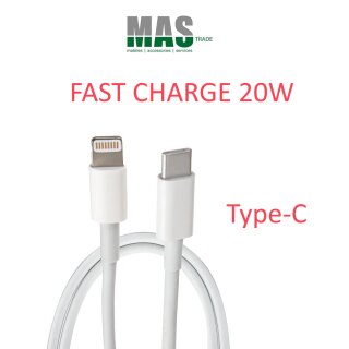 MFI Lightning auf USB Type-C Kabel 1m für iPhone / iPad, Retail