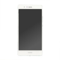 Display with frame white for Huawei P9 Lite